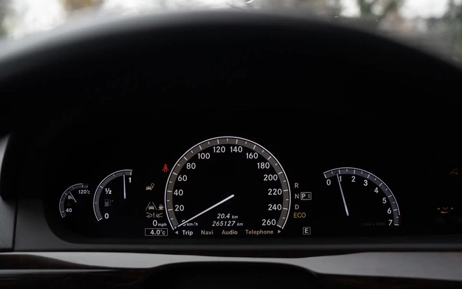 Mercedes-Benz Klasa S cena 119900 przebieg: 265127, rok produkcji 2012 z Jeziorany małe 191